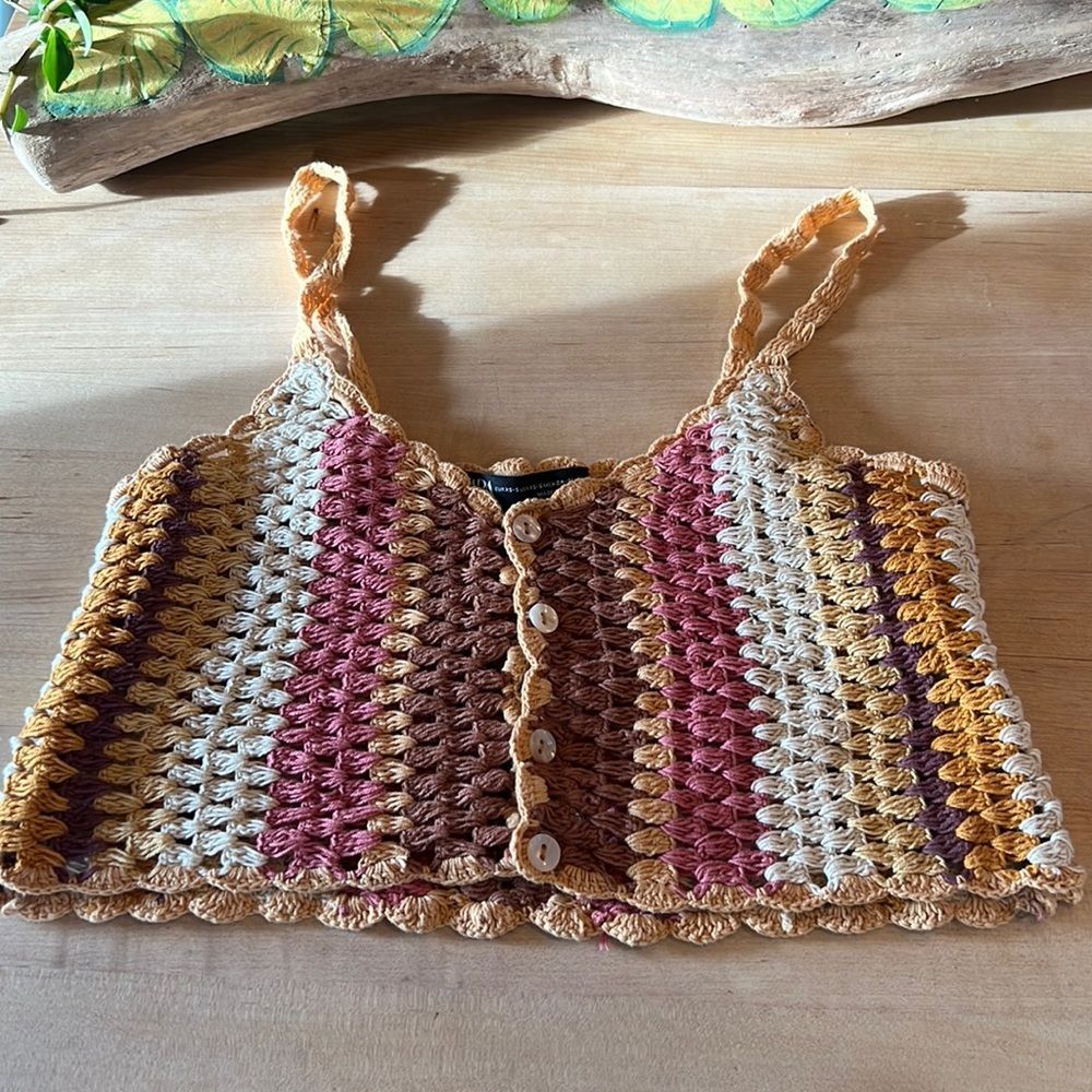 Zara crochet crop top - Picture 1 of 6